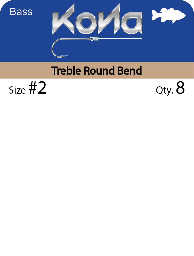 Kona Treble Round Bend Hook