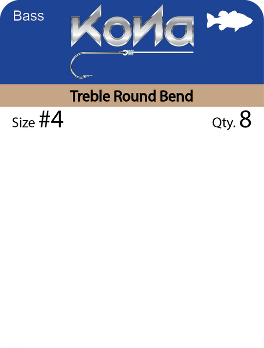 Kona Treble Round Bend Hook
