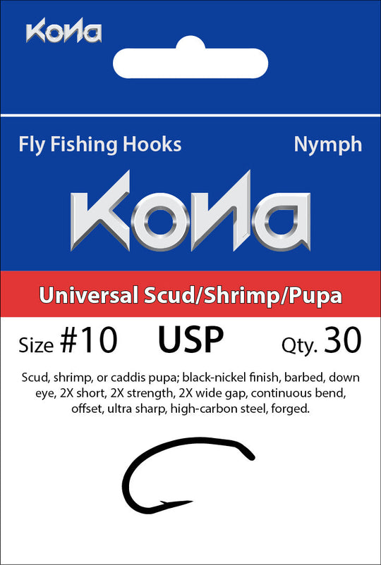 Kona Universal Scud/Shrimp/Pupa (USP) hook
