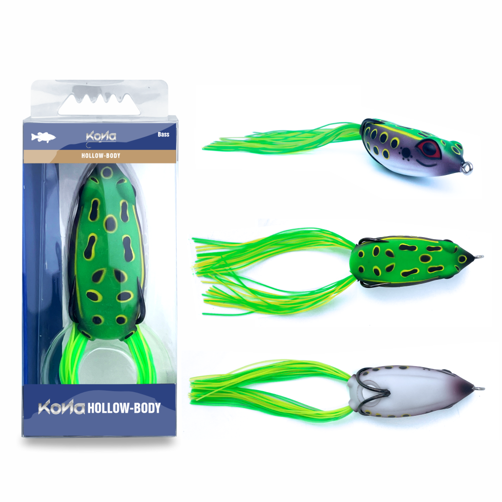 bass fishing frog lures japanese Hollow body, top water frog lures – KONA USA